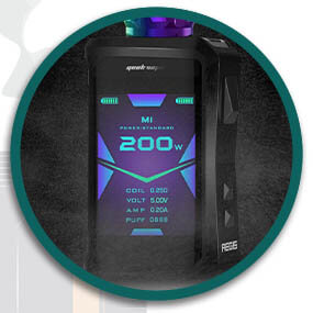 geekvape aegis x οθονη