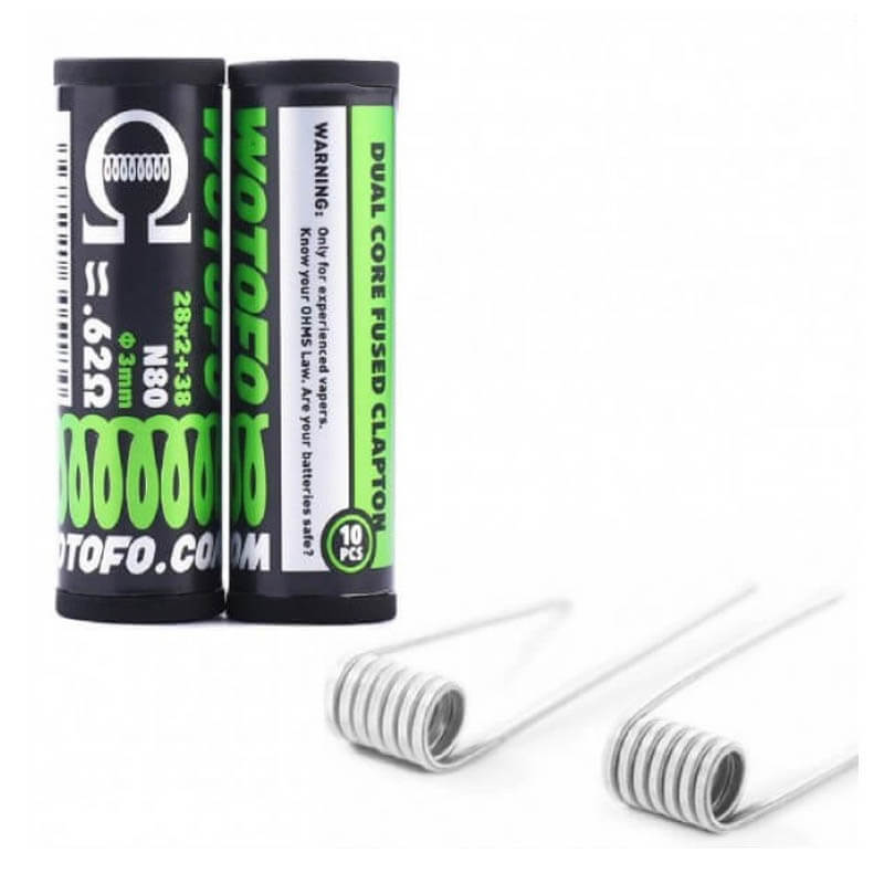 wotofo_prebuilt_ni80_dual_fused_clapton_0.66_coils_vapeshelter ετοιμες αντιστασεις wotofo ni80 dual fused clapton 0.62Ω