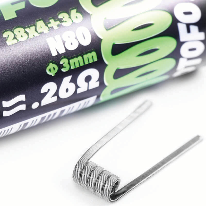 wotofo prebuilt ni80 quad fused clapton 0.26