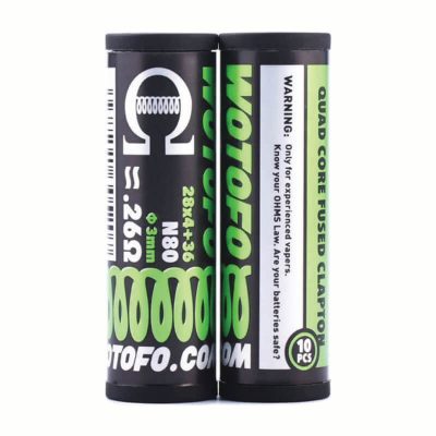 wotofo prebuilt ni80 quad fused clapton 0.26