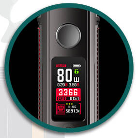 voopoo drag x pod οθονη