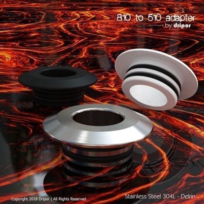 dripor 810 σε 510 ανταπτορες επιστομιων χωρις orings με orings