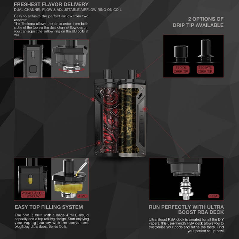 lost vape thelema pod kit χαρακτηριστικα