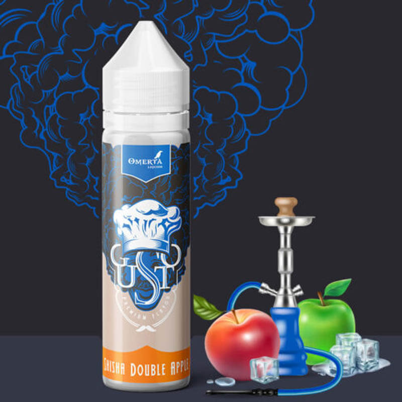 omerta gusto shisha double apple flavorshot