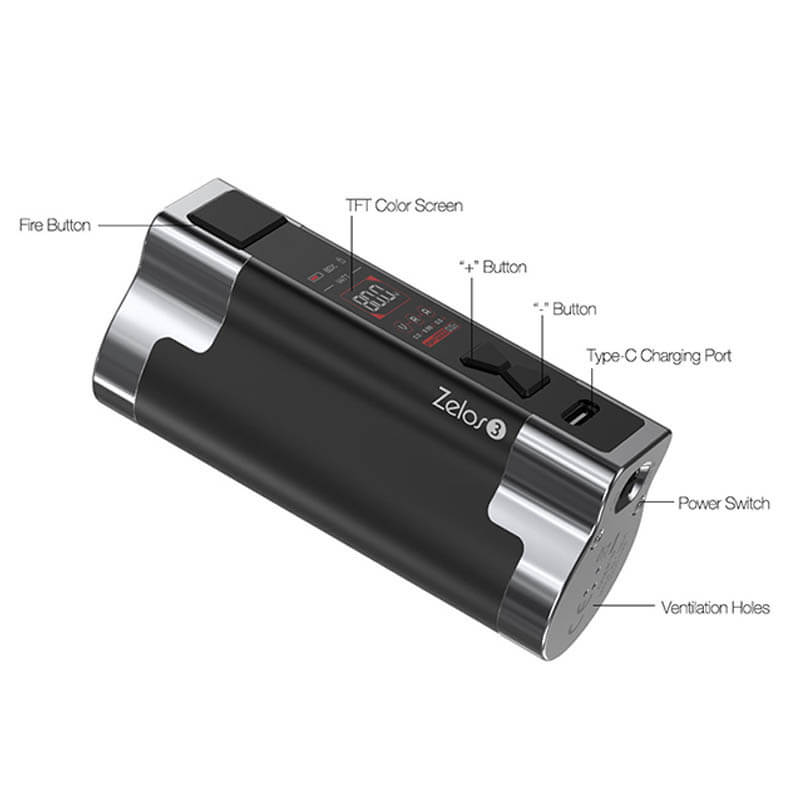 aspire zelos 3 mod κουμπια