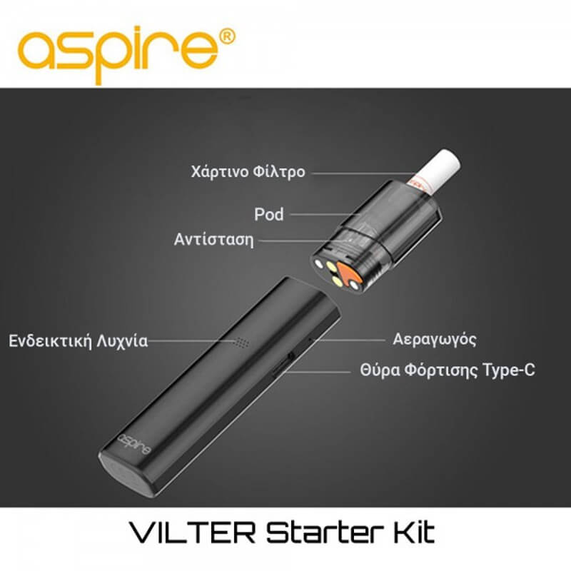 aspire vilter pod kit χαρακτηριστικα
