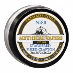 mythical vapers αντιστασεις ni80 staggered fused clapton