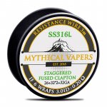 mythical vapers staggered fused clapton ss316l καρουλι συρμα