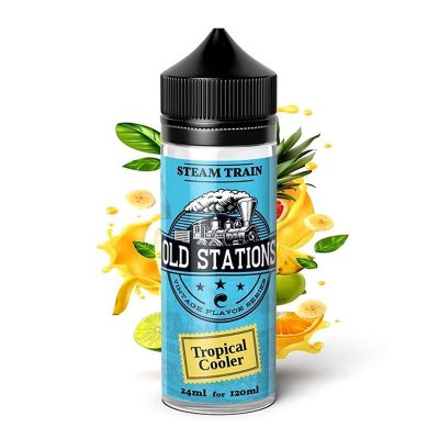 steam train old stations tropical cooler flavorshot