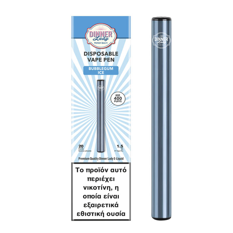 dinner lady vape pen μιας χρησης τσιχλοφουσκα ice