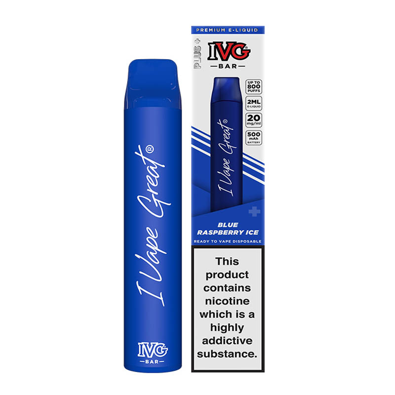 ivg-bar-plus-dispossable-blue-raspberry-ice-vapeshelter ivg bar plus ηλεκτρονικο μιας χρησης blue raspberry ice
