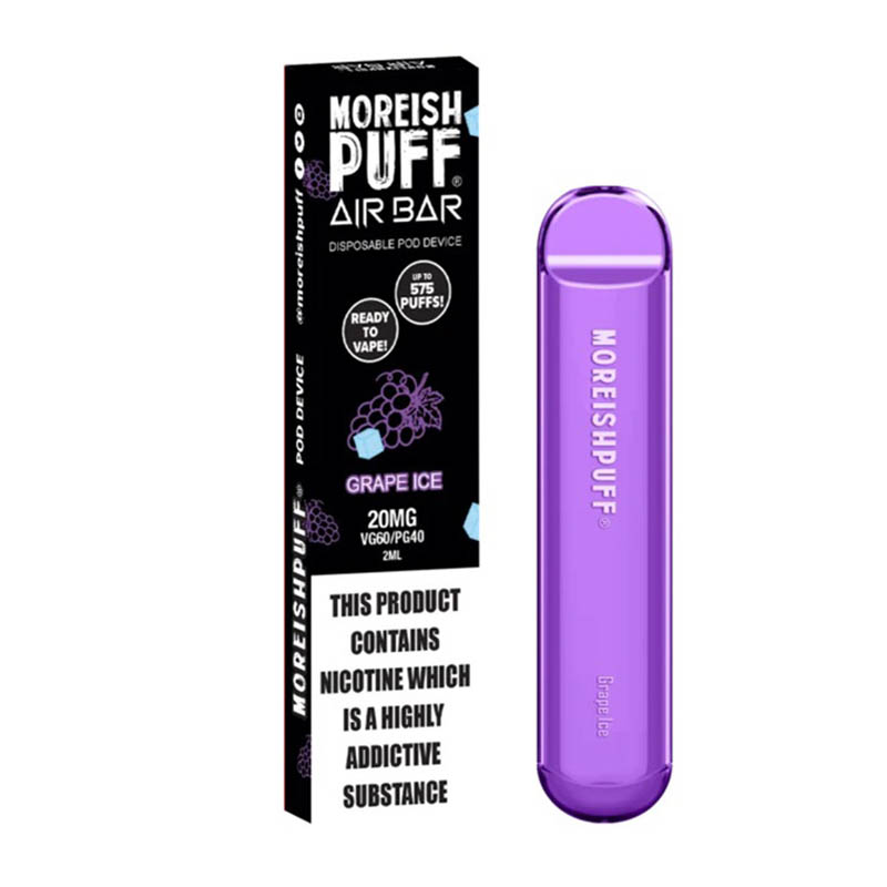 moreish-puff-air-bar-grape-ice-dispossable-ecig-vapeshelter moreish puff air bar ηλεκτρονικο μιας χρησης grape ice