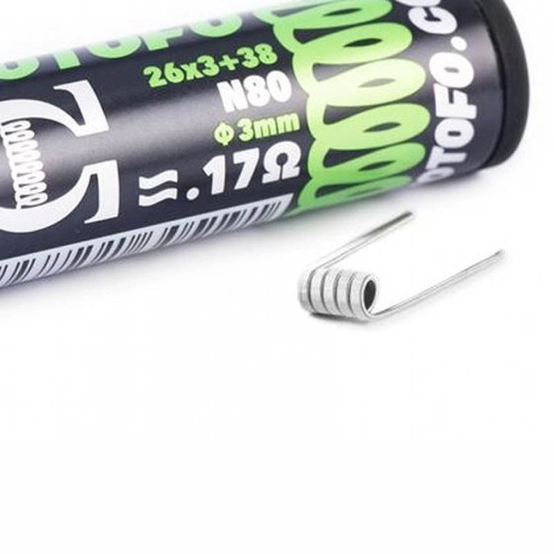 wotofo ετοιμες αντιστασεις ni80 tri core fused clapton 0.17 coils