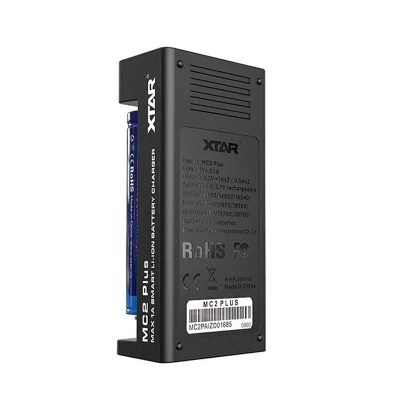 xtar mc2 plus φορτιστης μπαταριων πισω οψη