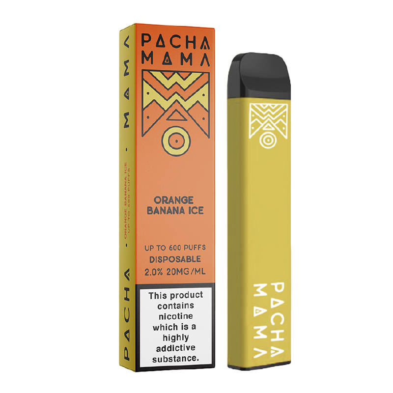 pacha mama orange banana ice μιας χρησης ηλεκτρονικο τσιγαρο