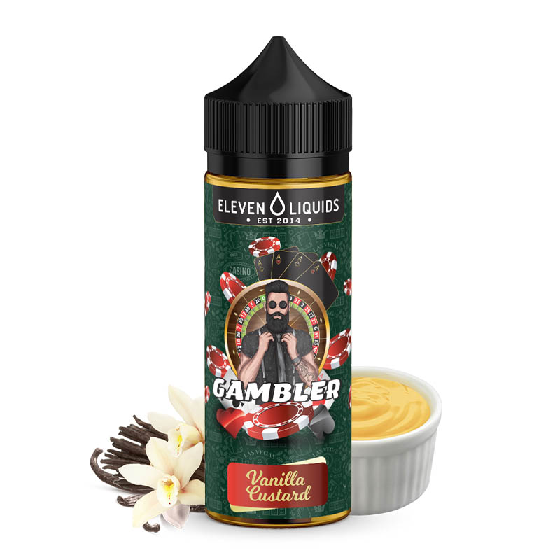 eleven liquids gambler vanilla custard flavorshot