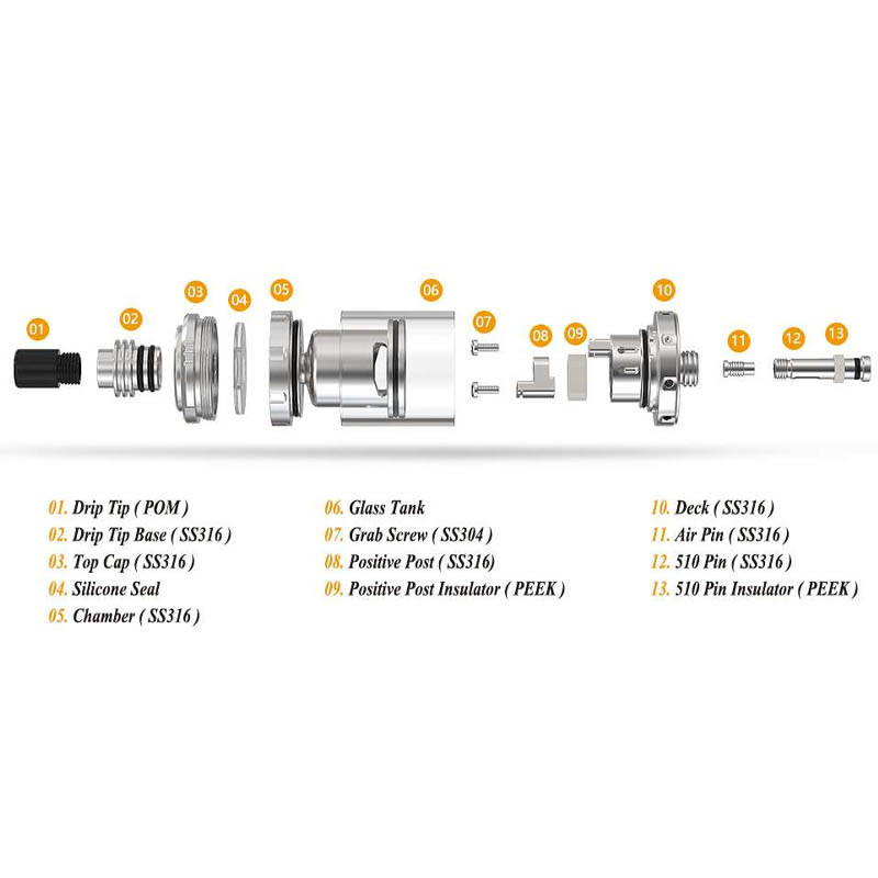 ambition mods amazier mtl rta exploded view