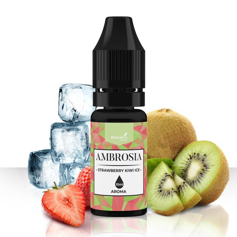 ambrosia omerta strawberry kiwi ice αρωμα 10ml