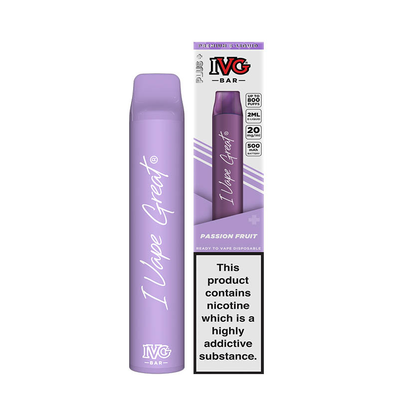 ivg bar plus ηλεκτρονικο τσιγαρο μιας χρησης passion fruit