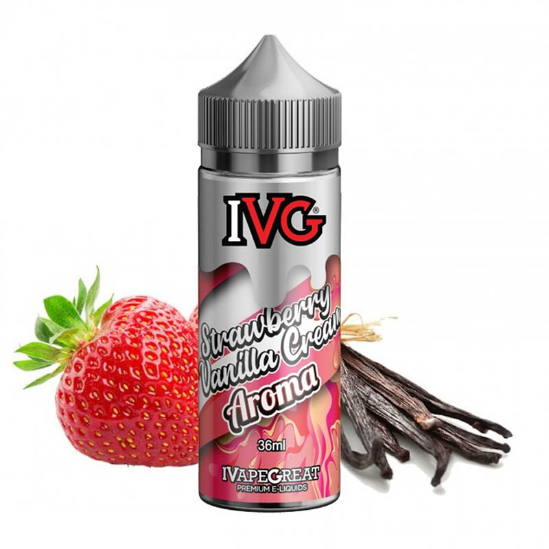 ivg strawberry vanilla cream flavorshot