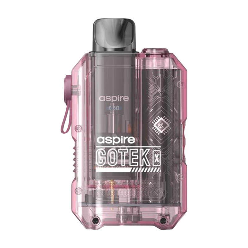 aspire gotek x pod kit translucent pink