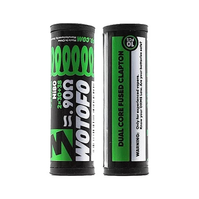 wotofo ετοιμες αντιστασεις ni80 dual core fused clapton 0.9