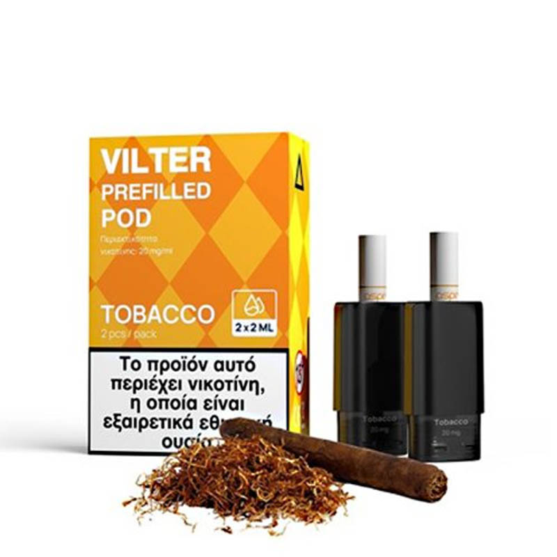 aspire vilter prefilled pods tobacco προγεμισμενα