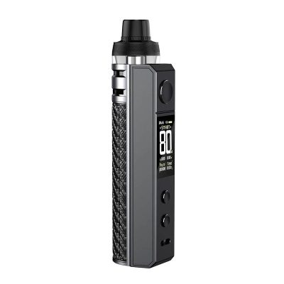 voopoo drag h80s pod kit grey carbon fiber