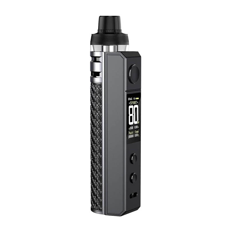 voopoo drag h80s pod kit grey carbon fiber