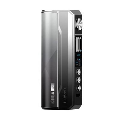 voopoo drag m100s mod silver black