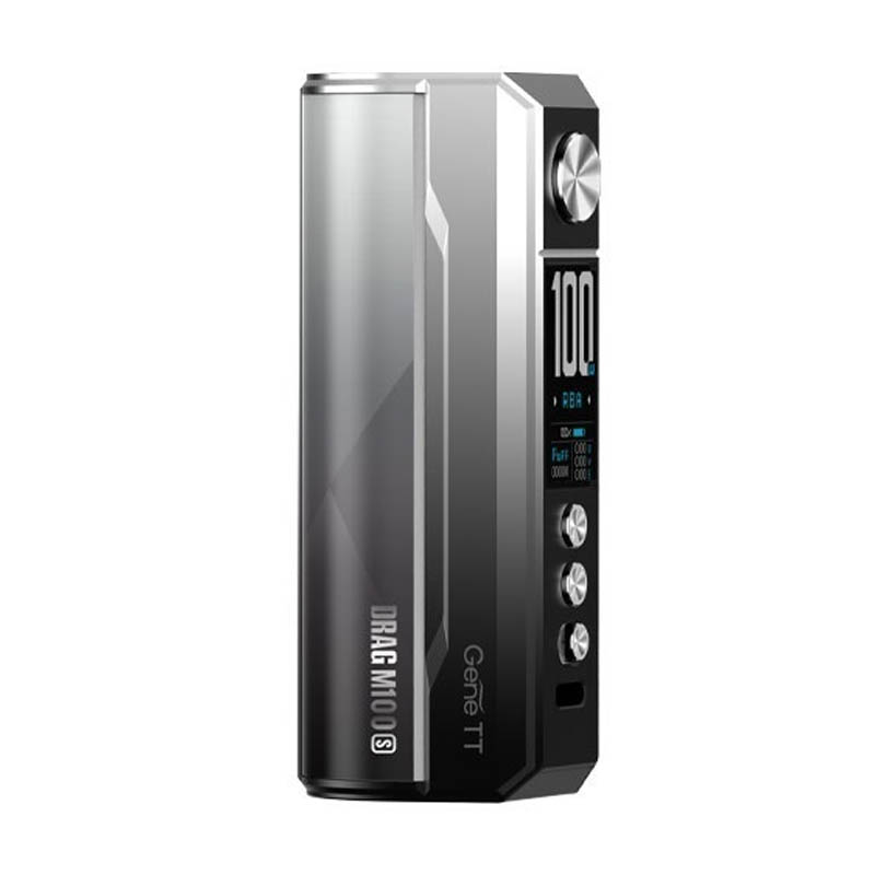 voopoo drag m100s mod silver black