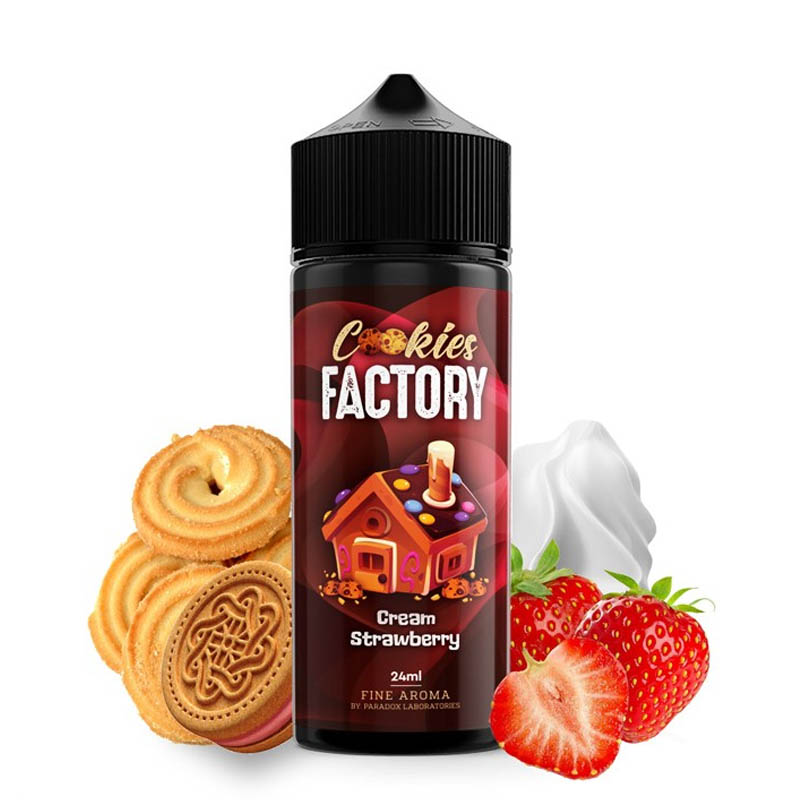 cookies factory cream strawberry flavorshot 120ml