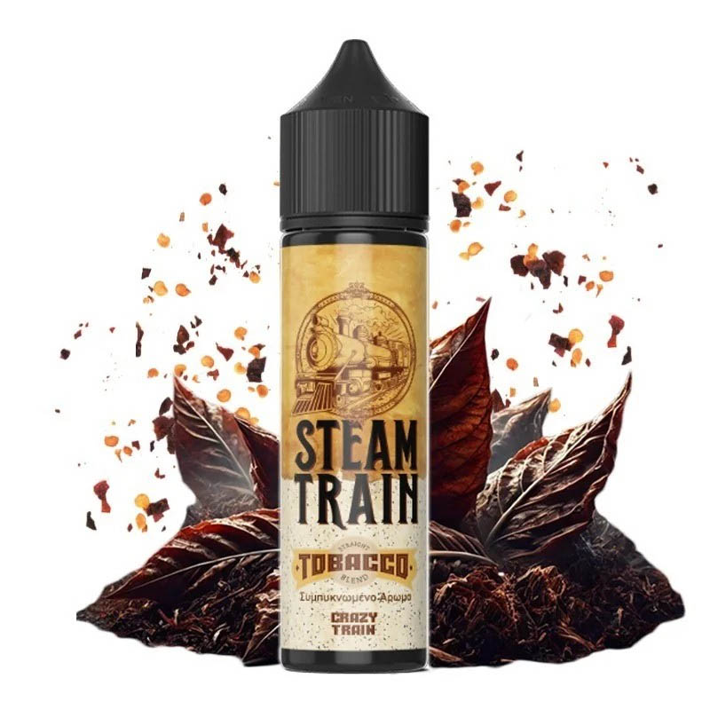 steam train tobacco series crazy train 60ml flavorshot