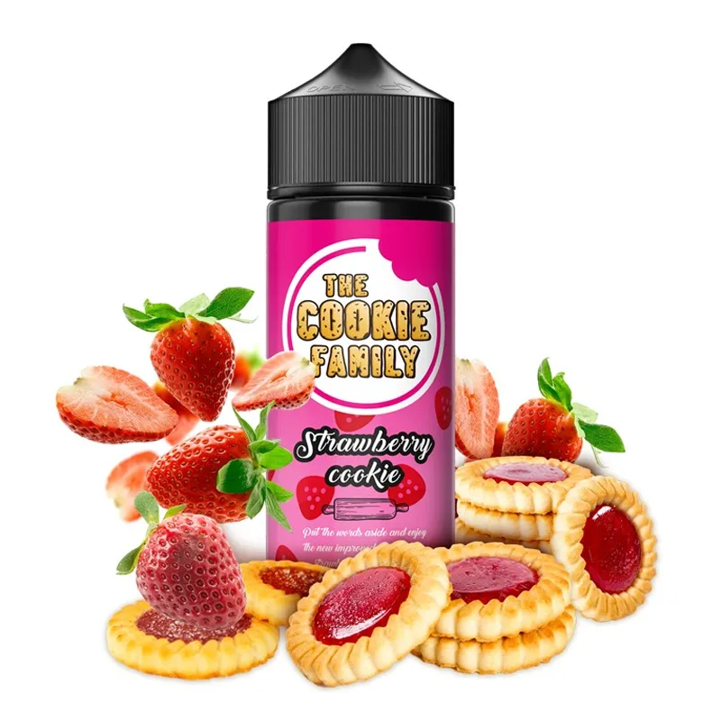 mad juice the cookie family strawberry cookie flavorshot 120ml