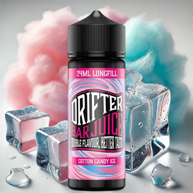 drifter bar juice cotton candy ice flavorshot 120ml