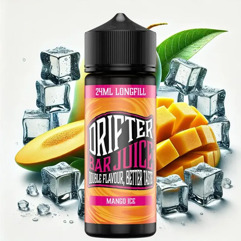 drifter bar juice mango ice flavorshot 120ml