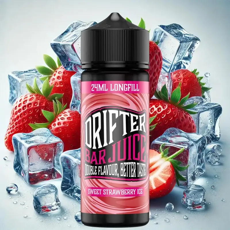 drifter bar juice sweet strawberry ice flavorshot 120ml