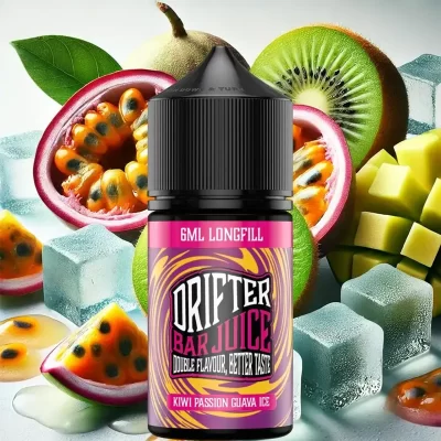 drifter bar juice kiwi guava ice flavorshot 30ml