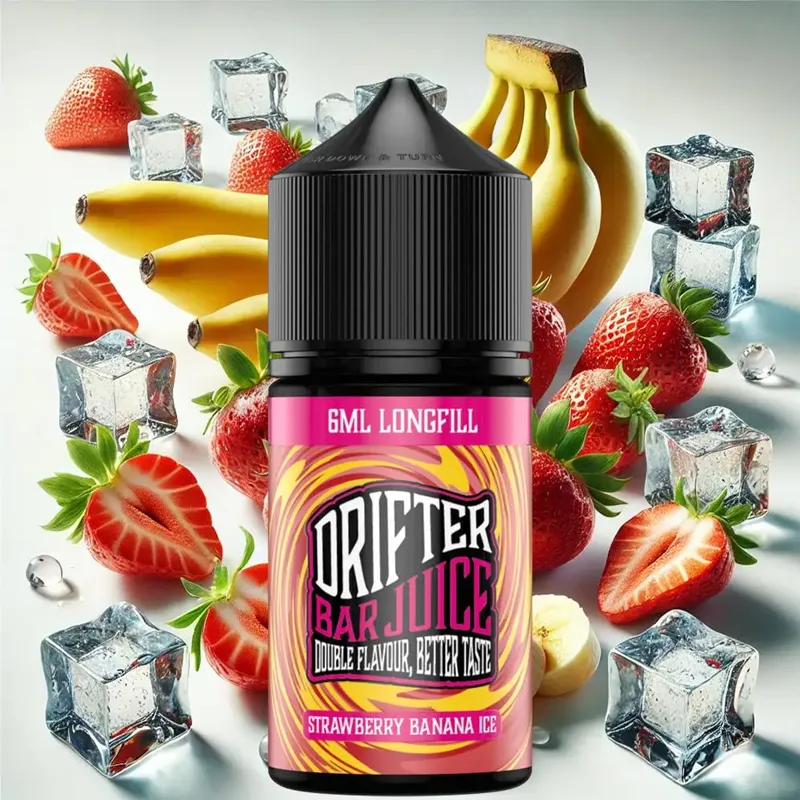 drifter bar juice strawberry banana ice flavorshot 30ml