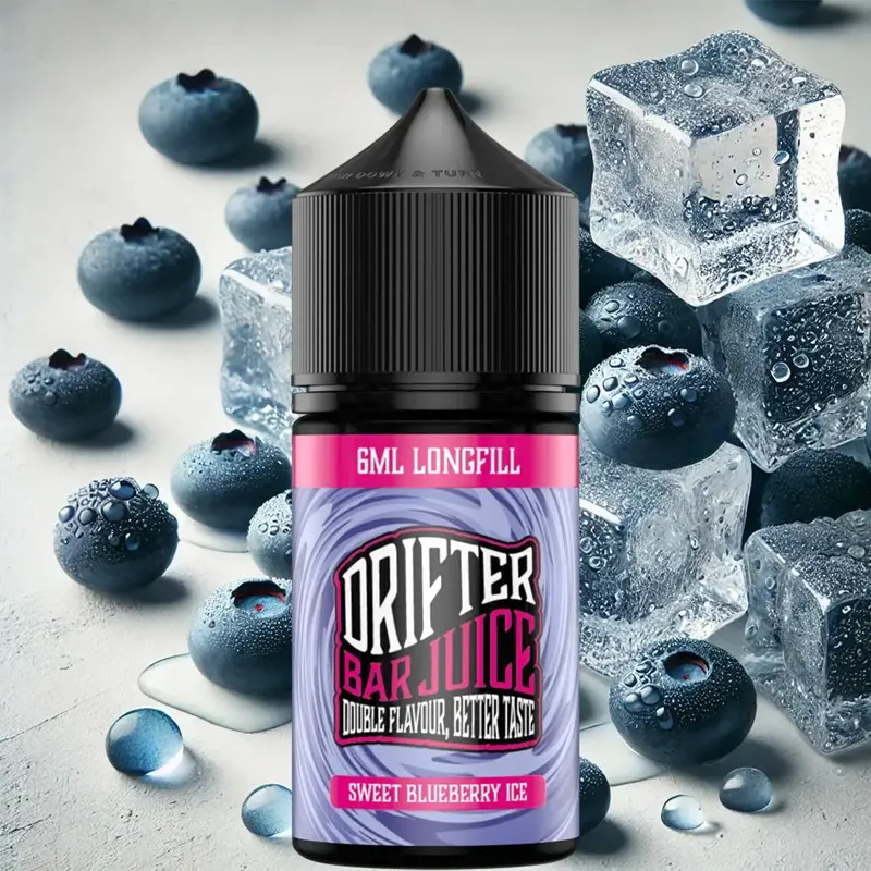 drifter bar juice sweet blueberry ice flavorshot 30ml