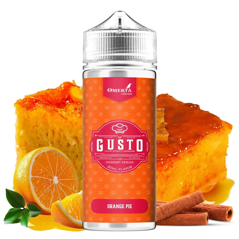 omerta gusto orange pie flavorshot 120ml