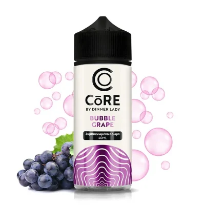 dinner lady core bubble grape flavorshot 120ml