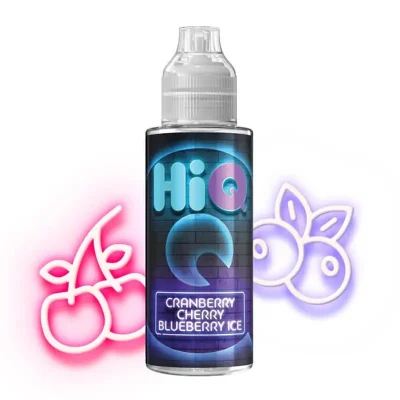 hiq cranberry cherry blueberry ice 120ml flavorshot