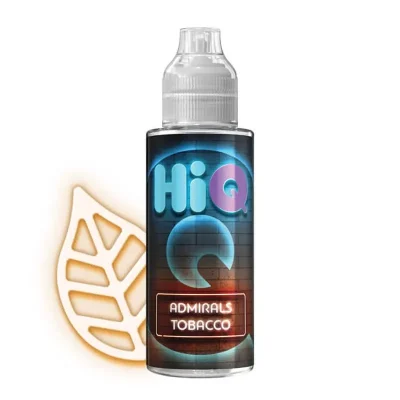 hiq admirals tobacco 120ml flavorshot