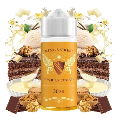 kings crest don juan custard 120ml flavorshot