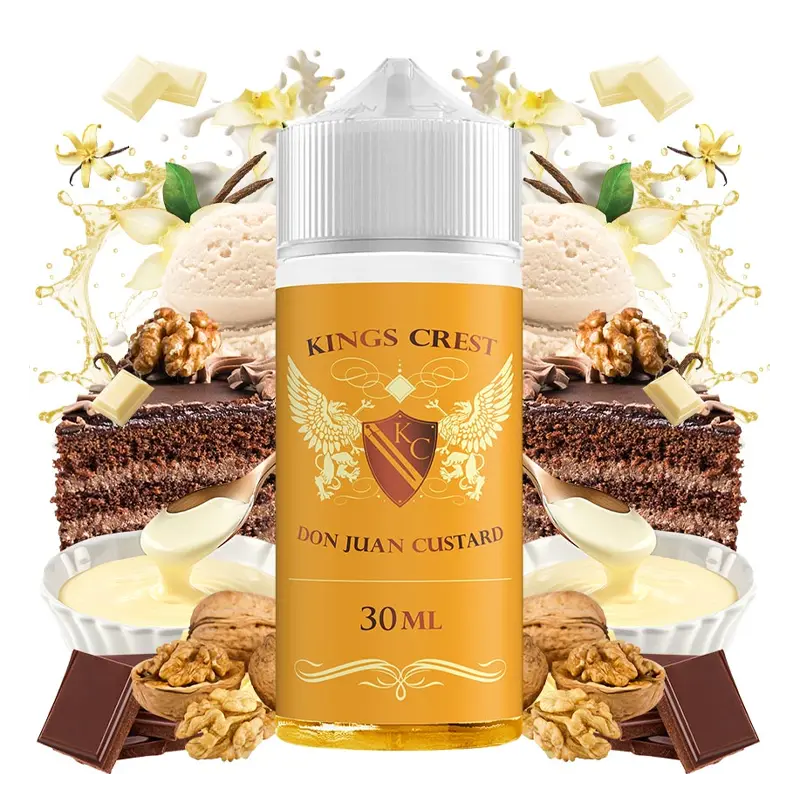 kings crest don juan custard 120ml flavorshot