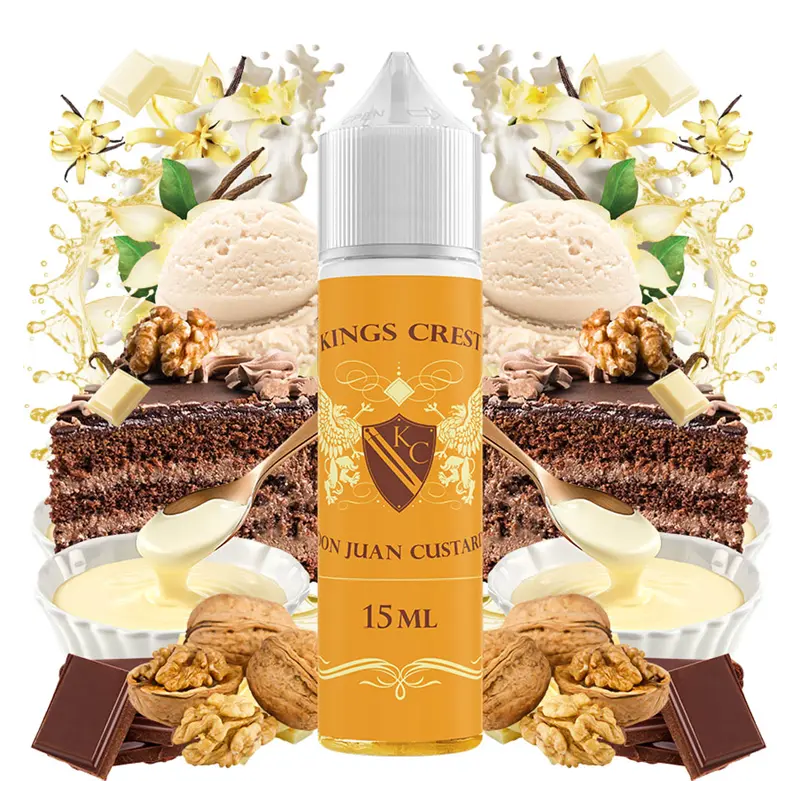 kings crest don juan custard 60ml flavorshot