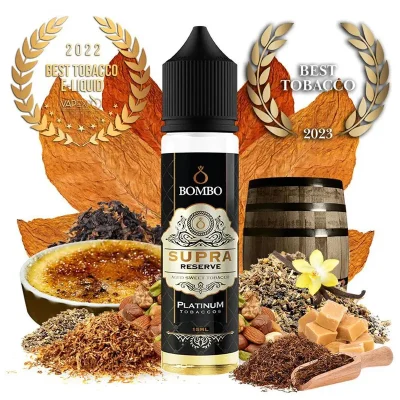 bombo platinum tobaccos supra reserve flavorshot 60ml